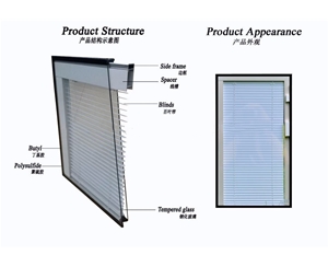 Hollow built-in louver